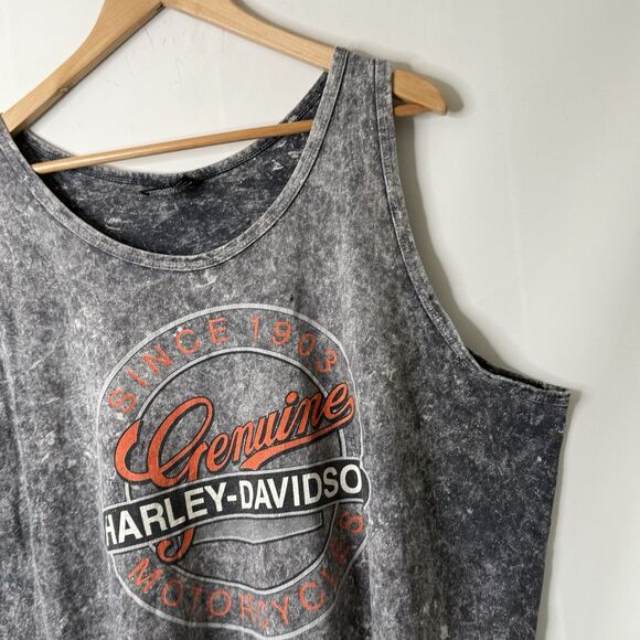 VTG 1995 Harley Davidson Sturgis Rally Graphic Motorcycle Tank T-shirt XXL Y2k - Picture 4 of 11